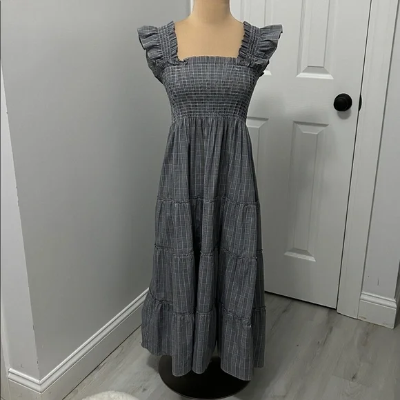Hill House Elie Nap Dress Tai Check - Picture 3 of 10